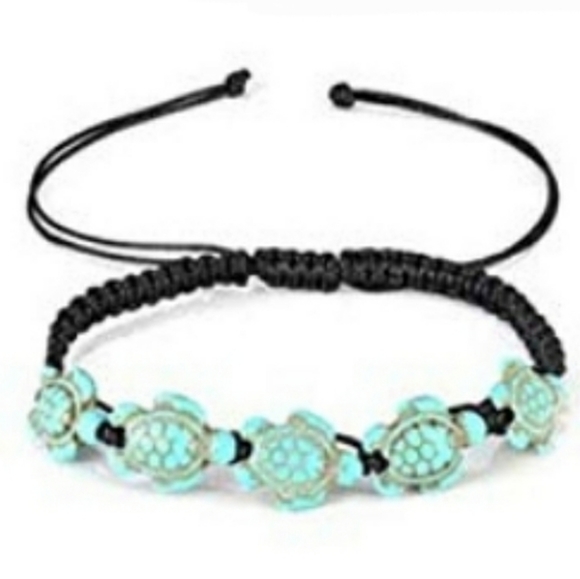 C3:4 NEW Turtle Macrame Anklet - Picture 5 of 5